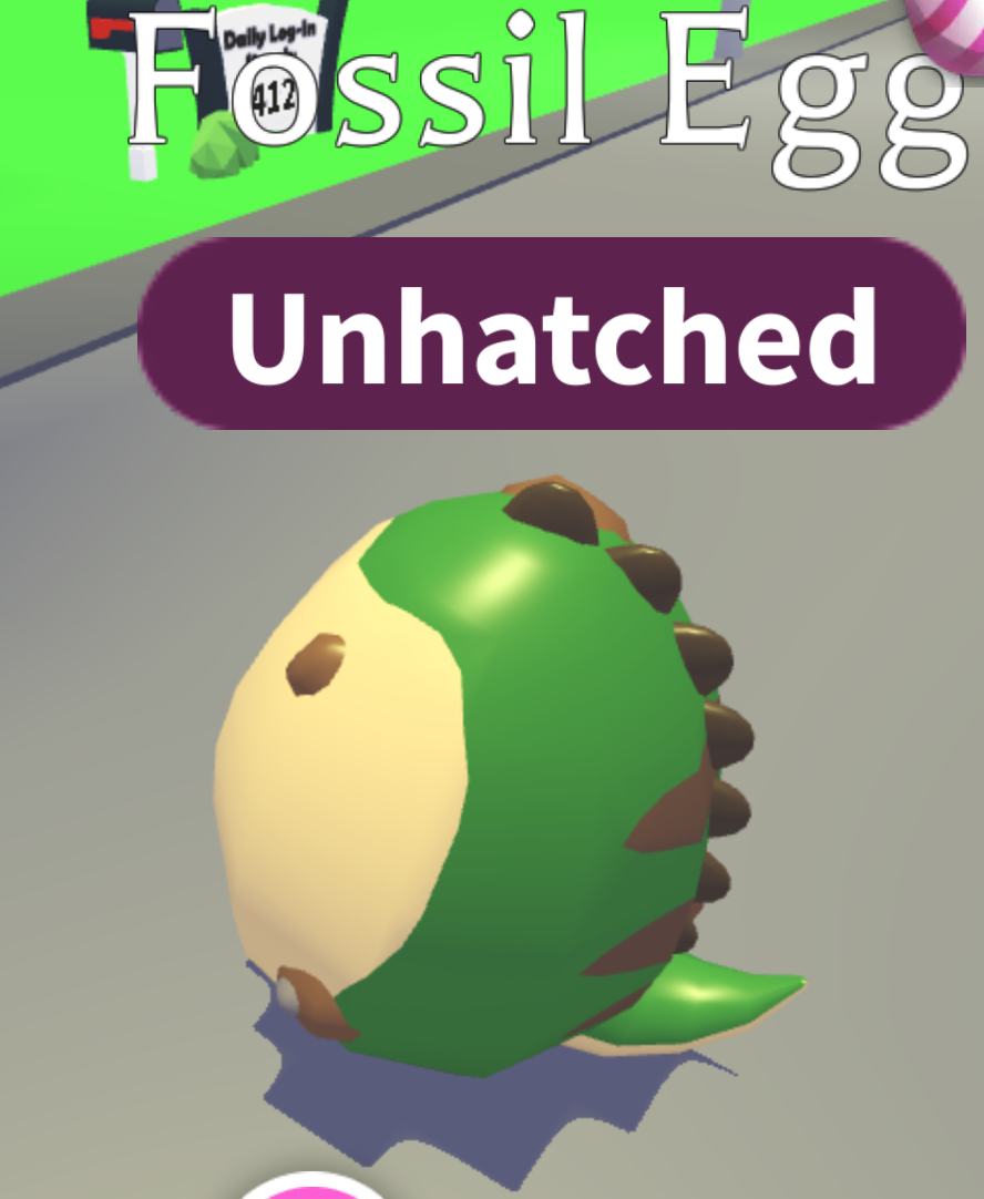 Fossil Egg, Trade Roblox Adopt Me Items