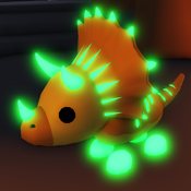 Neon Triceratops (Uncommon)