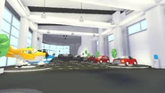 The Vehicle Dealership's current interior with the new vehicles.