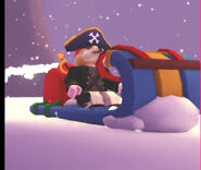 A player using the Snowblower Toboggan.