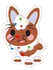 Gingerbread Hare Sticker
