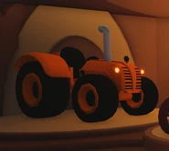 The Tractor on display in the Fall Shop.