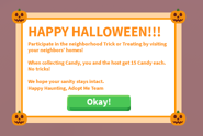 Trick or Treat Letter.png (94 KB) The Letter sent to all players regarding the Trick or Treat feature.