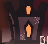 The Halloween Mummy Cat Box on display in the Halloween Shop.