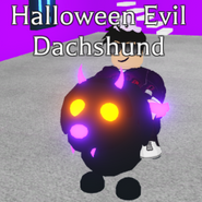 Mega Neon Halloween Evil Dachshund