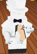 A player using the Polar Bear Plush.