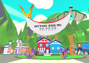 The Mythic Egg countdown banner, featuring the Phoenix and the Wyvern.