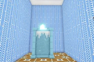 A bathroom in the Igloo Home.