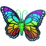 Papillon prismatique