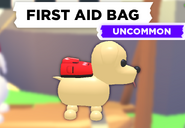 The First Aid Bag on a Dog.