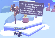 The Albatross taming area in the Snowy Igloo Shop.