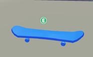 The Blue Skateboard in-game.