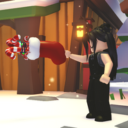 Candy Cane Grappling Hook in-game