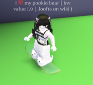 A player riding the Glass Skateboard.