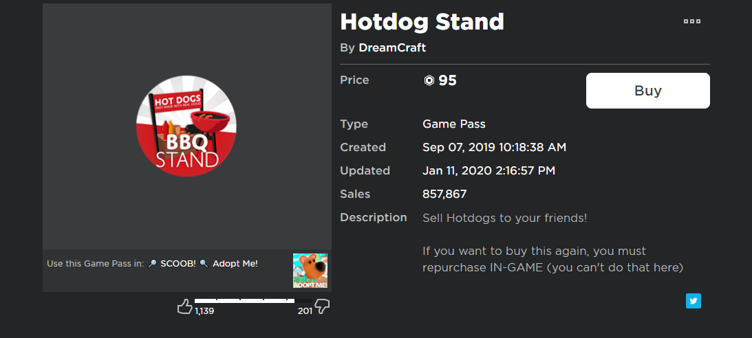 Gamepasses Adopt Me Wiki Fandom - how much money does it cost to get 1000 robux