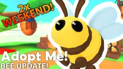 King Bee Adopt Me Wiki Fandom - Adopt Me Pets Bee Emoji,Honey Bee Emoji -  free transparent emoji 