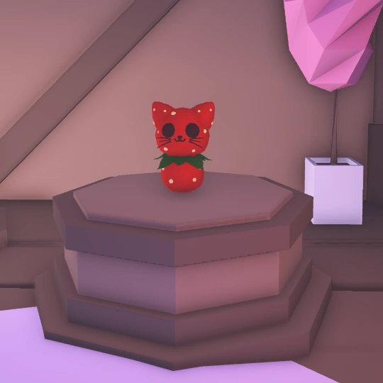 Strawberry Kitty Throw Toy Adopt Me! Wiki Fandom