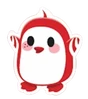 Peppermint Penguin Sticker