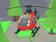 Classic Helicopter in flight