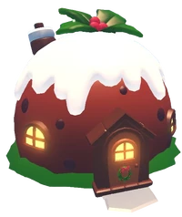 The Christmas Pudding House.