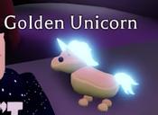 Neon Golden Unicorn