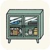Lounge Cabinets GreenGlassCabinet.png