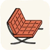 Lounge Chairs RedBarcelonaChair.png