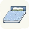 Bedroom Beds BlueWoodenBed.png