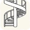 Lounge Stairs WhiteSpiralStair.png