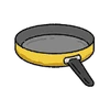 Kitchen Items Yellow Pan.png
