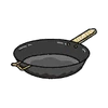 Kitchen Items Black Iron Pan.png