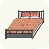 Bedroom Beds BlackWoodenBed.png