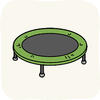 Garden AmusementFacilities GreenTrampoline