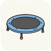 Garden AmusementFacilities BlueTrampoline