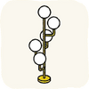 Lounge Lamps ModernGoldenLamp.png