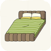 Bedroom Beds BrownFabricBed.png