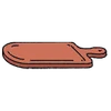 Kitchen Items Red Cutting Board.png