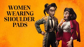 Women Wearing Shoulder Pads