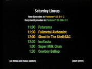 Adult Swim Programming Schedule