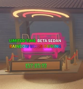 The Rainbow Sedan in-game. rainbow sedan showcase: https://www.youtube.com/watch?v=XAMC_U-HGHQ&ab_channel=Sharksbite04