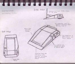 Conqueror's original design sketch.