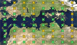 Clickable campaign map.