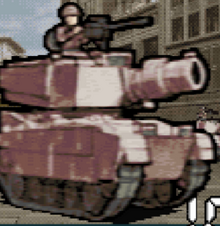A Medium Tank in Advance Wars : Days Of Ruin