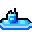 Blue Submarine Map Sprite