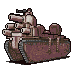 Red Lazurian War Tank