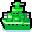 Green Battleship Map Sprite