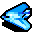 Blue Stealth Fighter Map Sprite