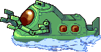Green Earth Black Boat