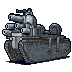Blue Lazurian War Tank