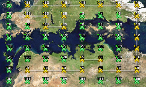 Clickable campaign map.